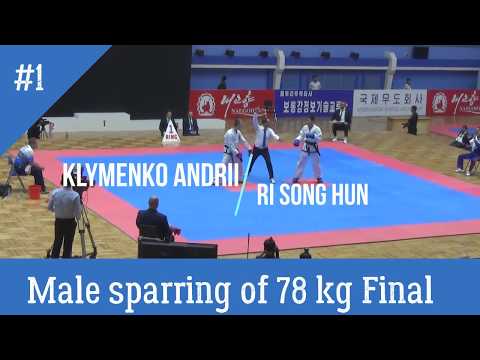 World Taekwondo Championship Pyongyang 2017 Sparring of 78 kg Final Klymenko Andrii-Ri Song Hun
