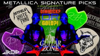 Video thumbnail for METALLICA Signature Guitar Pick REVIEW | James Hetfield White Fang Dunlop Flow Kirk Hammett Jazz III by JROID