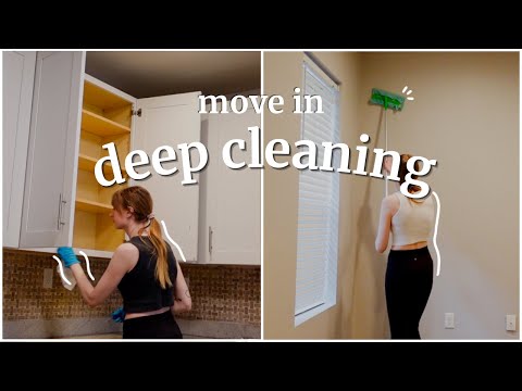 new house DEEP CLEANING (part I) | moving cleaning motivation