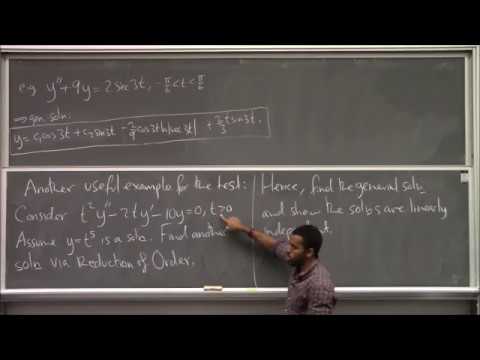 Math 391 Lecture 14 - Undetermined Coefficients