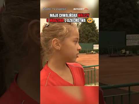 Maja Chwalińska spełnia marzenia z dzieciństwa 🥹 #tenis