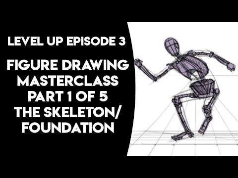 Figure Drawing Masterclass - Part 2 of 5 - The Skeleton Drawn Within the Armature