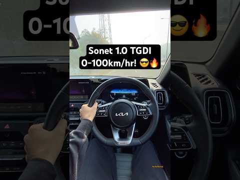 Kia Sonet 1.0 TGDI 0-100 Acceleration Time 🔥