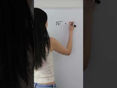 SQUARE ROOT OF 81 #shorts #math #maths #mathematics