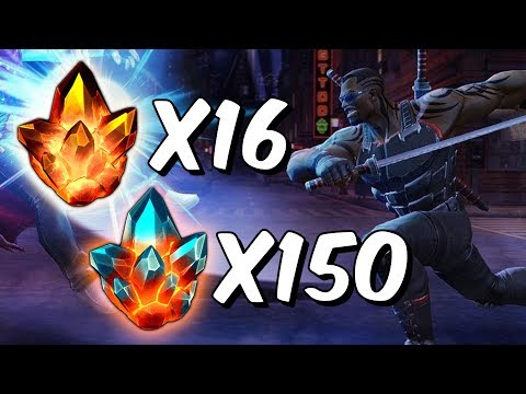 Massive Blade Opening! - 16x Four Star, 150x Premium Crystal Opening - Marvel Contest Of Champions