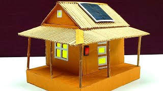 How to make science project | Solar energy cardboard house | Free Energy | Green Energy Project
