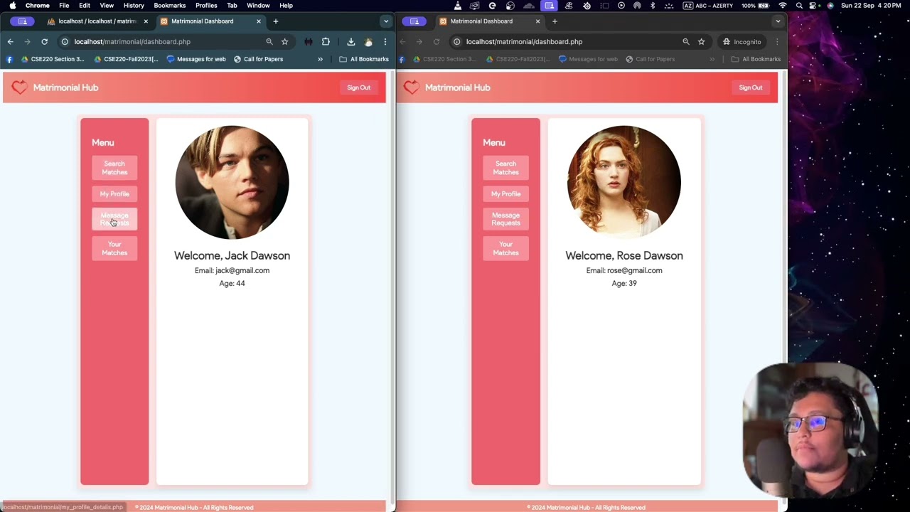 Matrimonial Hub Demo