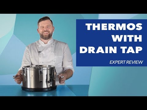 video - Isothermal Container - Stainless Steel - 10 L - Drain Tap