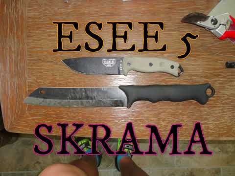 ESEE 5 - KNIFE TIP TEST - THE TIP IS FIIIINE!!!! ESEE KNIVES