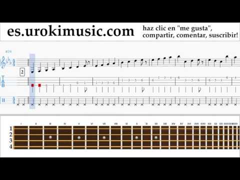 Tutorial de Banjo (Tenor irlandés) Justin Bieber - Sorry Clases Notas Parte#1 um-i927