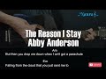 Abby Anderson - The Reason I Stay Guitar Chords Lyrics