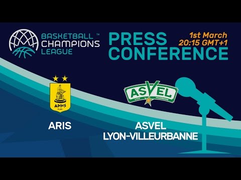 Aris v ASVEL Lyon-Villeurbanne - Press Conference - Basketball Champions League