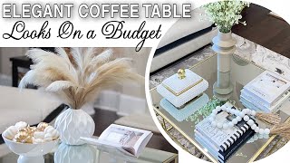 MODERN COFFEE TABLE STYLING IDEAS FOR LIVING ROOM DECOR | FALL DECOR 2022