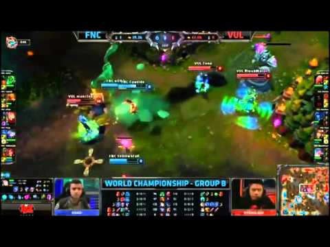 Fnatic Cyanide Lee Sin VS Vulcun Mancloud Lissandra Gr B Highlights   S3 World Championship MUST SEE
