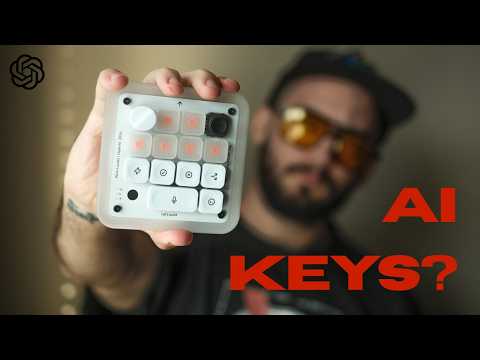 AhaKey Vibecoding AI Keyboard for Claude Cursor Codex LCD Screen RGB Toggle Switch Voice Recognition External for Voice Input video review thumbnail