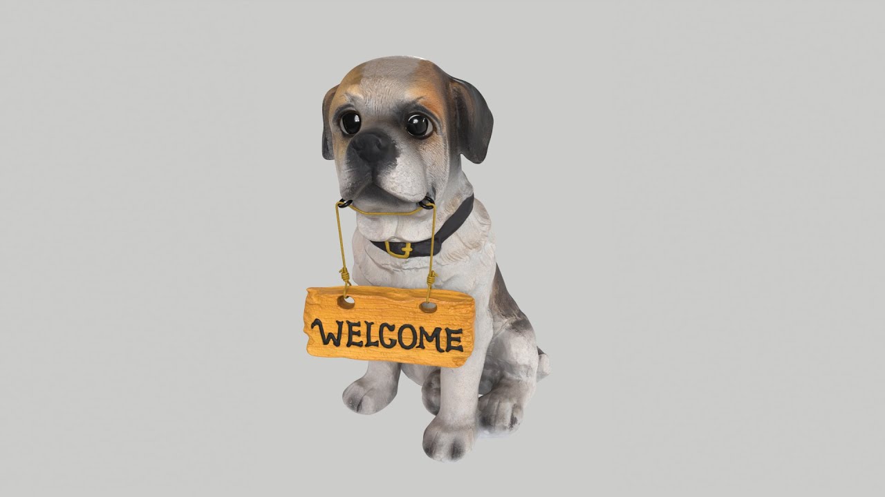 Dog statue 3D Model