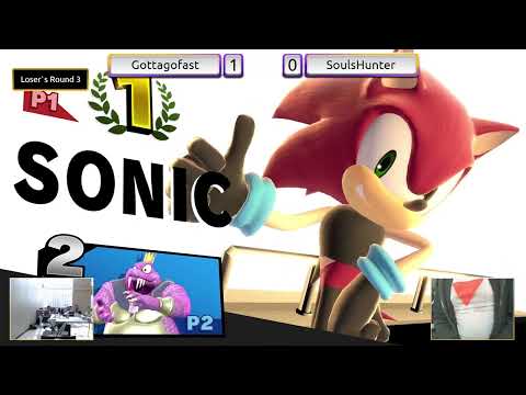 Smash North America Edition 1 (SNA) - Loser's Round 3 - Gottagofast (Sonic) Vs SoulsHunter (KKR)