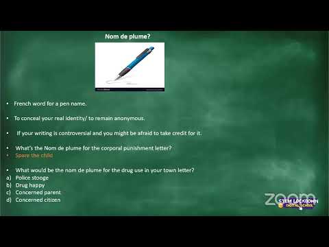 Grade 9 English FAL 05 May 2020