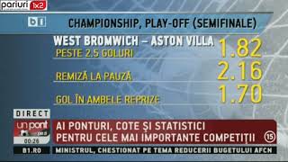 WEST BROM – ASTON VILLA: Miza pe acest pariu in cota 1.61!