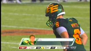 Sean Whyte #6 P K Edmonton Eskimos 12Sept2015