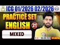 ICG GD English Practice Set English Practice Set 21 Mixed ICG GD English By Anuj Sir