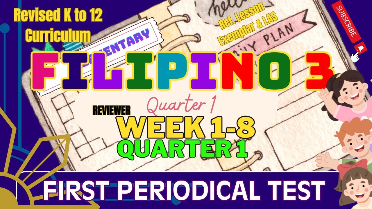 Grade 3 Filipino Reviewer | Q1 Periodical Test Prep | Revised K-12 MATATAG Curriculum