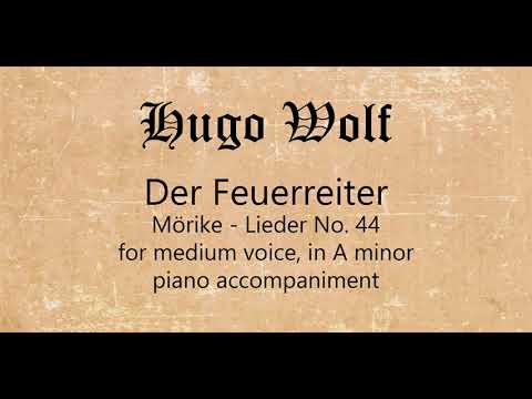 Der Feuerreiter: for medium voice, piano accompaniment