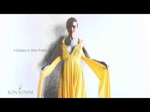 How to tie the Von Vonni Transformer Dress - Knotted Halter Style