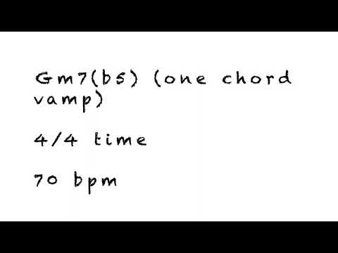 Gm7(b5) Backing Track