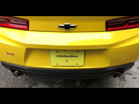 V6 Camaro Stock Exhaust Compared to the Borla ATAK Exhaust.