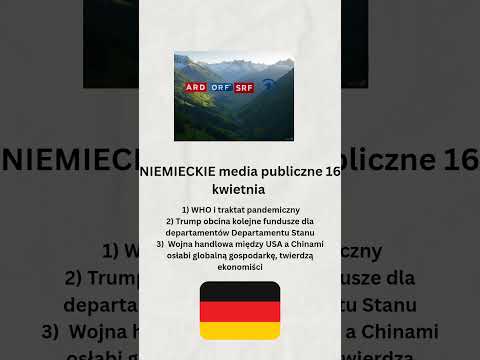 Niemieckie media publiczne 16 kwietnia