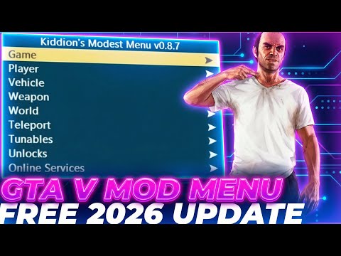 [NEW] GTA 5 Mod Menu PC 2026 / Free Kiddions Cheat, Money Hack & Online Mods (WORKING)