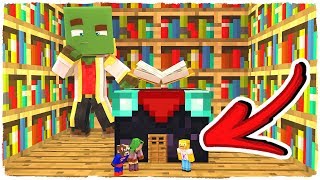 💥 ENTRAMOS PARA ESCONDERNOS EN LA MESA DE ENCANTAMIENTOS - MINECRAFT 📚