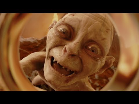 Lord of the Rings - Gollum falls into mount doom