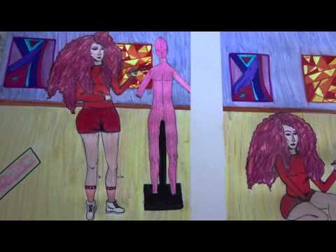 My First Diptych Drawing