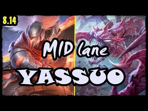 YASSUO Yasuo MID - Yasuo vs Cho'Gath Stream 8.14 Gameplay Season 8