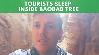 Tourists Sleep Inside Baobab Tree