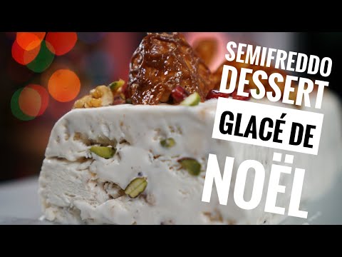 Buche glacée de Noël facile Semifreddo ou Parfait