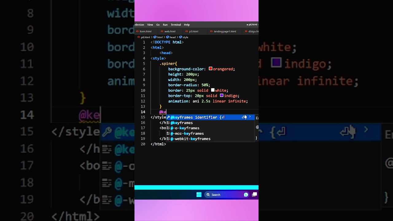 Css Animation Effects Tutorial  | HTML | CSS