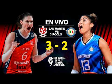 EN VIVO SAN MARTIN vs. CIRCOLO(3-2) I POR LA FECHA 8 DE LA LIGA PERUANA DE VOLEY 2025-26