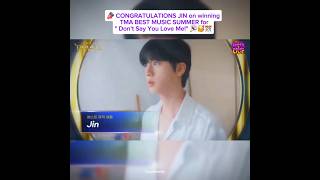 Download lagu 'Dont Say You love Me' by JIN won the 'Best Music Winter' AWARD🎊 #seokjin #jin #shorts mp3