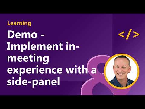 DEMO Implement in meeting experience with a side panel