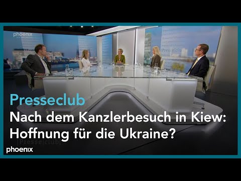 Presseclub - Nach dem Kanzlerbesuch in Kiew: Hoffnung für die Ukraine?