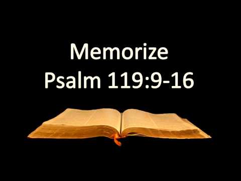 Memorize - Psalm 119:9-16