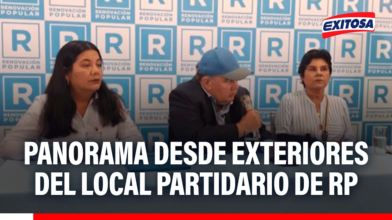 🔴🔵 Jesús María: panorama desde exteriores del local partidario de Renovación Popular