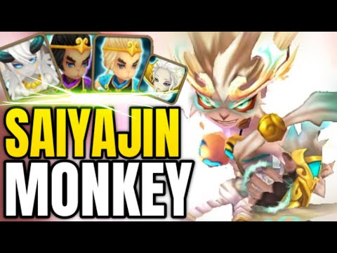 His Saiyajin Monkey is a GOAT in RTA! - Summoners War