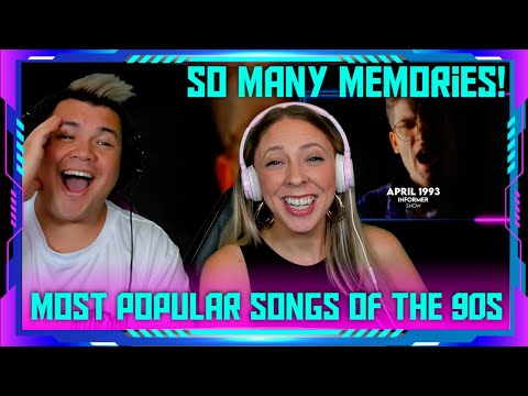 Reaction to Most Popular Song Each Month in the 90s | THE WOLF HUNTERZ Jon and Dolly