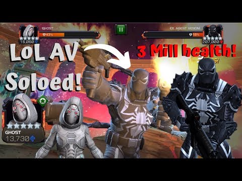 Labyrinth Agent Venom Soloed! With Ghost! 3 Mill Health! - Marvel Contest of Champions