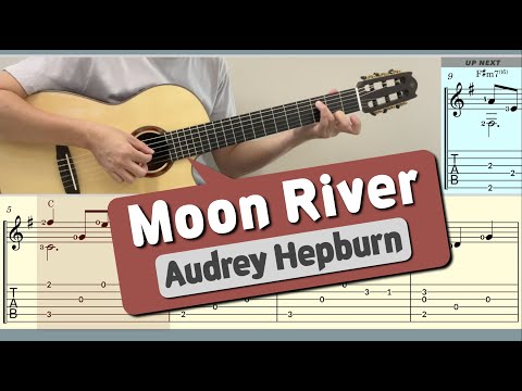 Moon River / Audrey Hepburn (Guitar) [Notation + TAB]