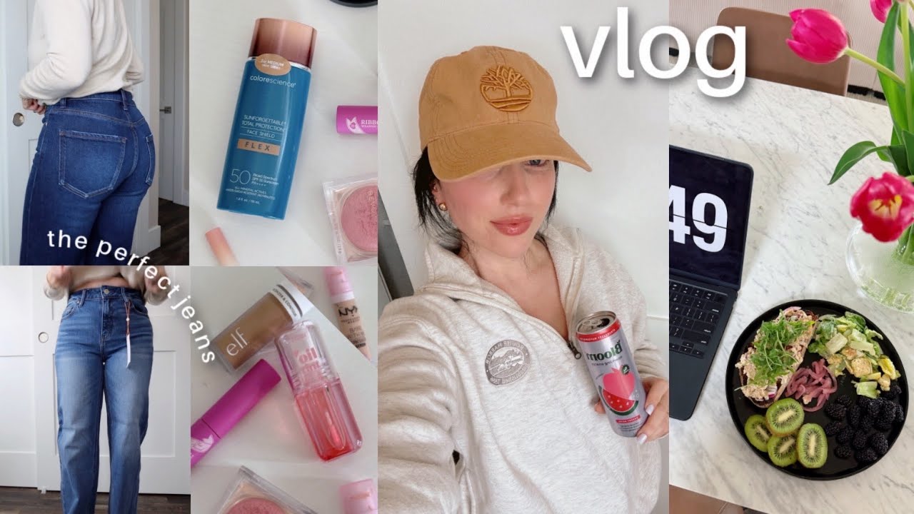 the perfect jeans, tinted spf fav, whole foods haul, my jimmy johns order ✨ vlog